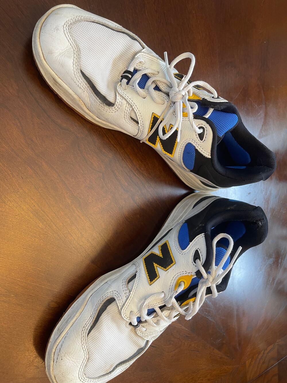New Balance Numeric 1010 Tiago Lemos White Blue Yellow NM1010WT Men's Size [10]